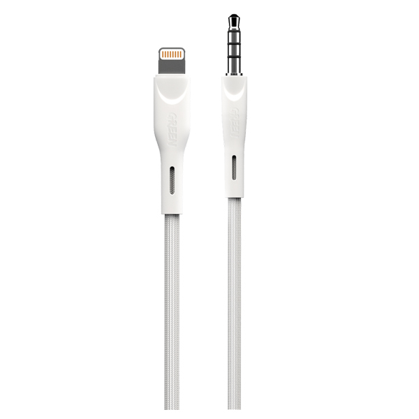 Green Lion 2.4A AUX 3.5 to Lightning Cable | PLUGnPOINT