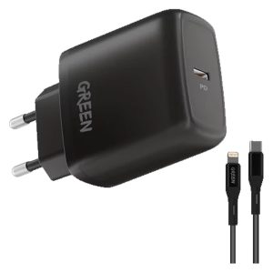 Type-C Port Wall Charger 20W | Lightning Cable | PLUGPOINT