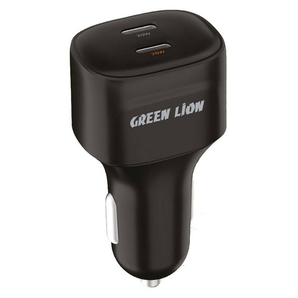 Green Lion Dual Port USB-C Car Charger 45W | PLUGnPOINT