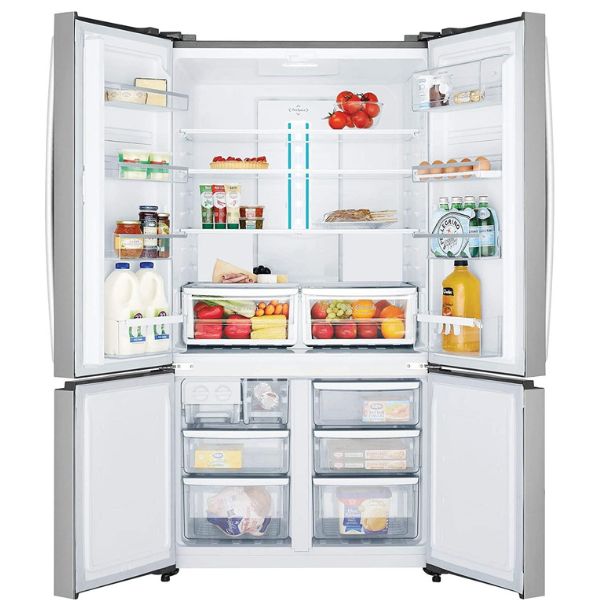 Electrolux Refrigerator, 4 Door Side by Side, 600 Liters, Steel - EQA6000X