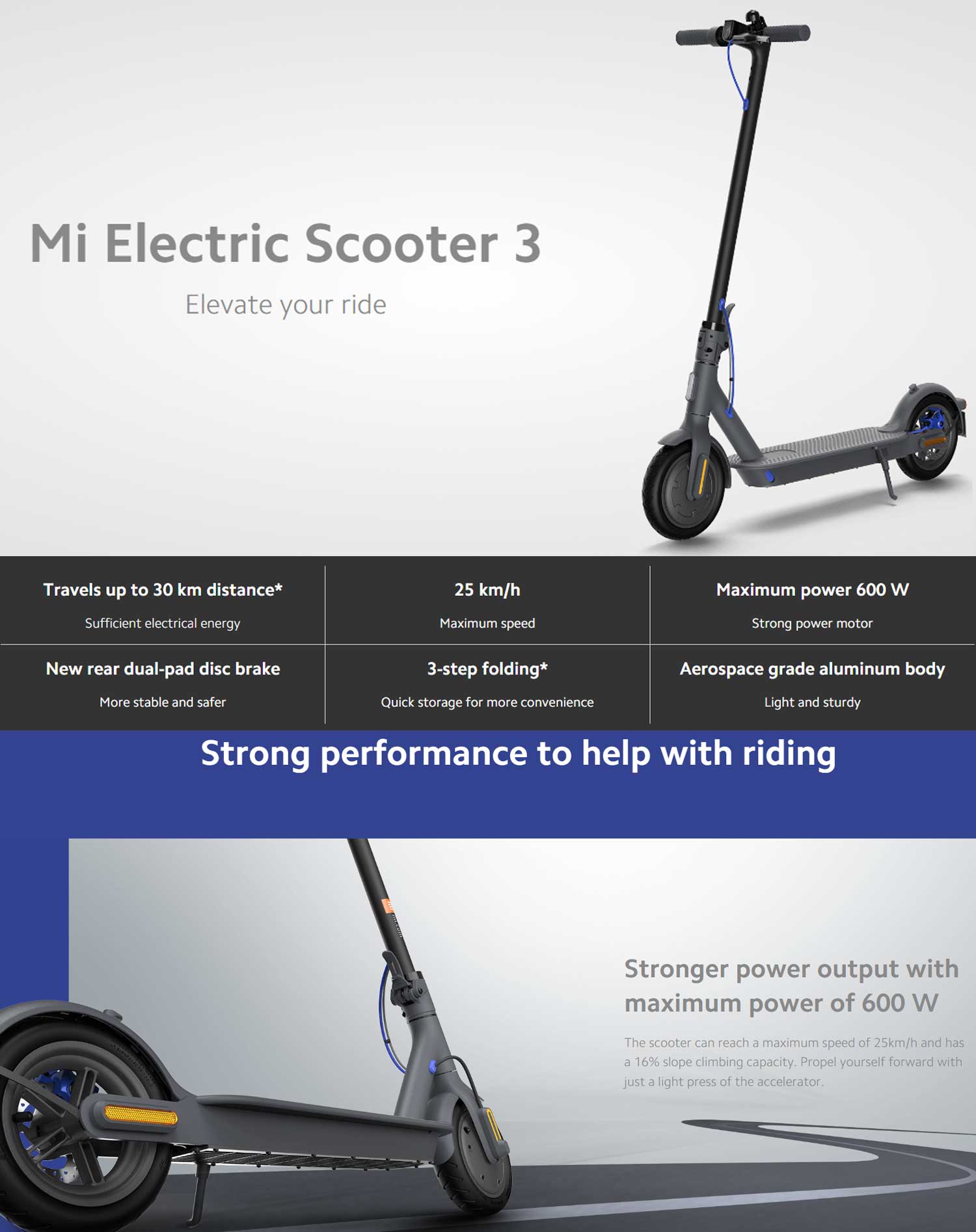 Xiaomi DDHBC16NEB | Xiaomi Mi Electric Scooter 3 