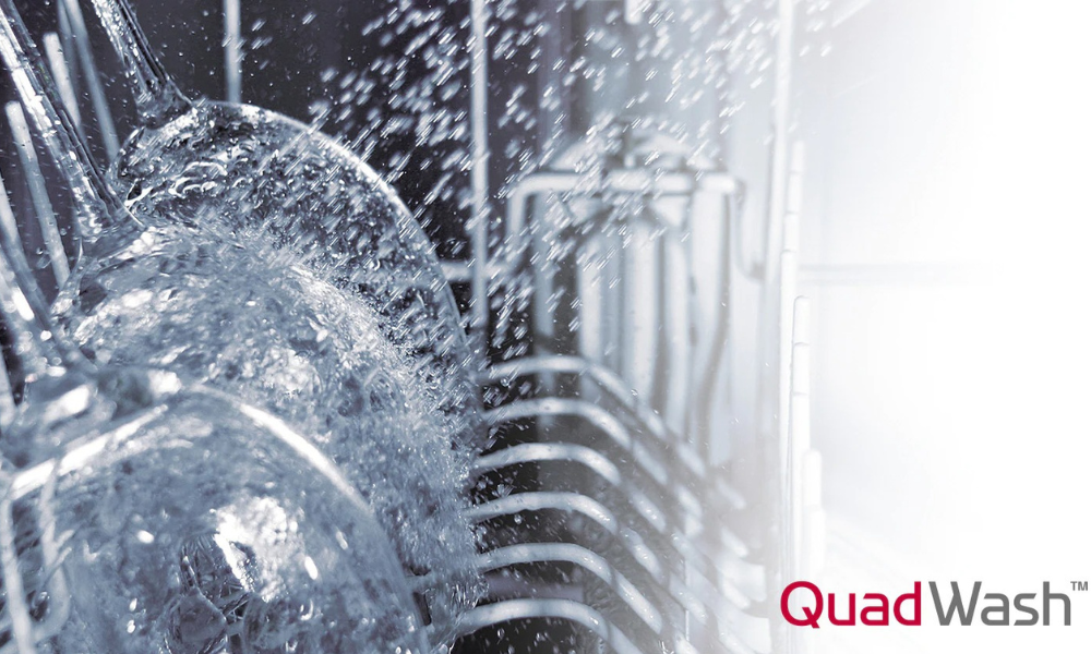 LG QuadWash? Steam Dishwasher, 14 Place Settings, Platinum Silver - DFC532FP