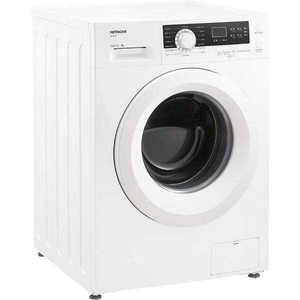 Hitachi Washing Machine 8KG Front Load, White - BD80GE3CGXWH