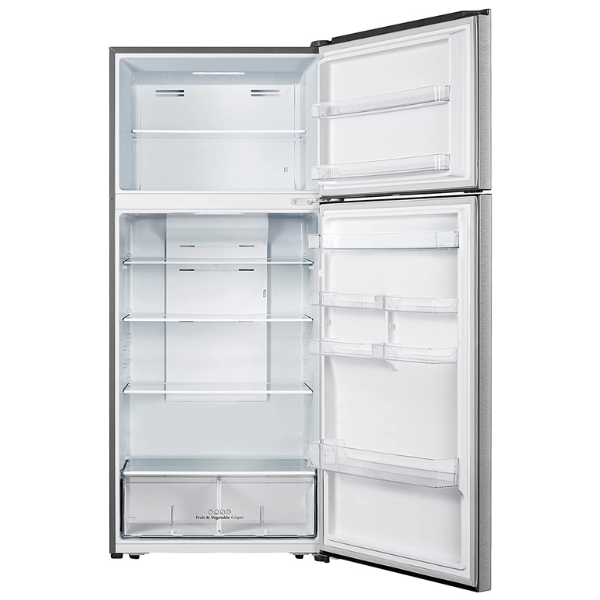 Kelon 770 Liters Gross Capacity Refrigerator Double Door With LED Screen, Silver - KRD-77WRS