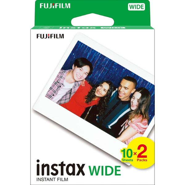 Fujifilm Instax Wide Instant Film, 10 Sheets, Pack of 2 - 16385995
