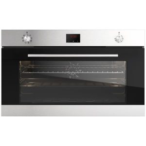 Baumatic 5 Burners Built in Electric Oven & Grill Size (90 x 60) cm, Silver - BMEO96E9-2
