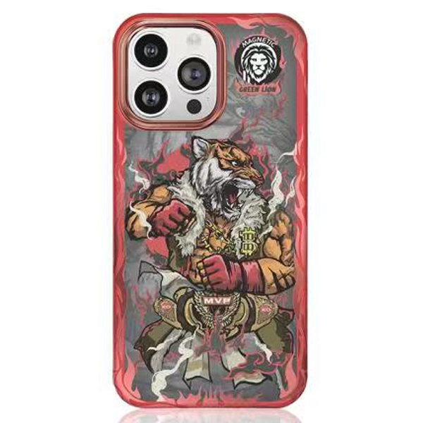 Magnetic Warrior Case | For iPhone 14 Pro Red | PLUGnPOINT