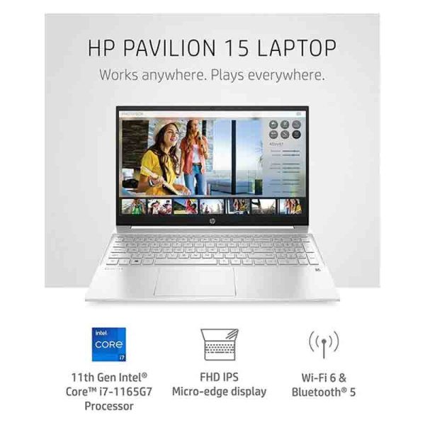 HP Pavilion 15 EG0347NIA Core i7 11th Gen 16GB Ram 1TB SSD, 15.6" - 351B9EA#BH5