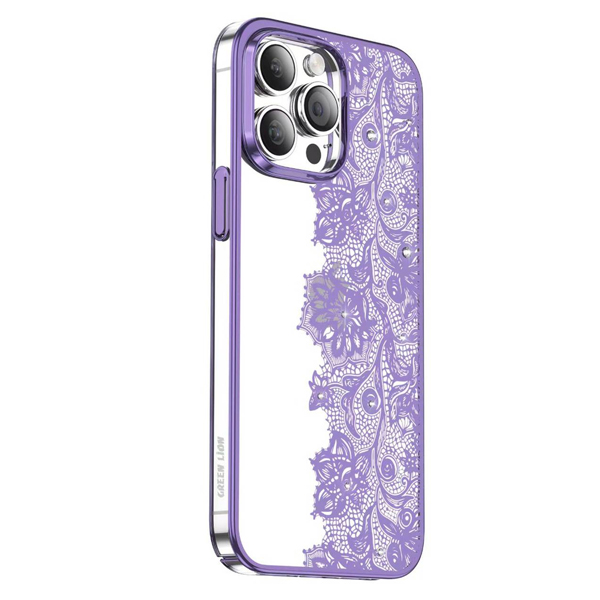 Nature 2 Garland Case | For iPhone 14 Pro Purple| PLUGnPOINT
