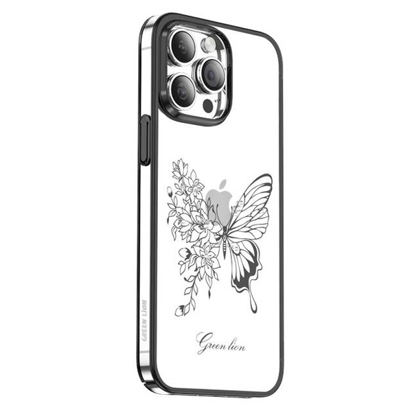Nature 2 Butterfly Case | For iPhone 14 Pro Max Black | PLUGnPOINT