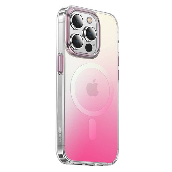 Rainbow Magsafe Case | For iPhone 14 Pro Pink | PLUGnPOINT