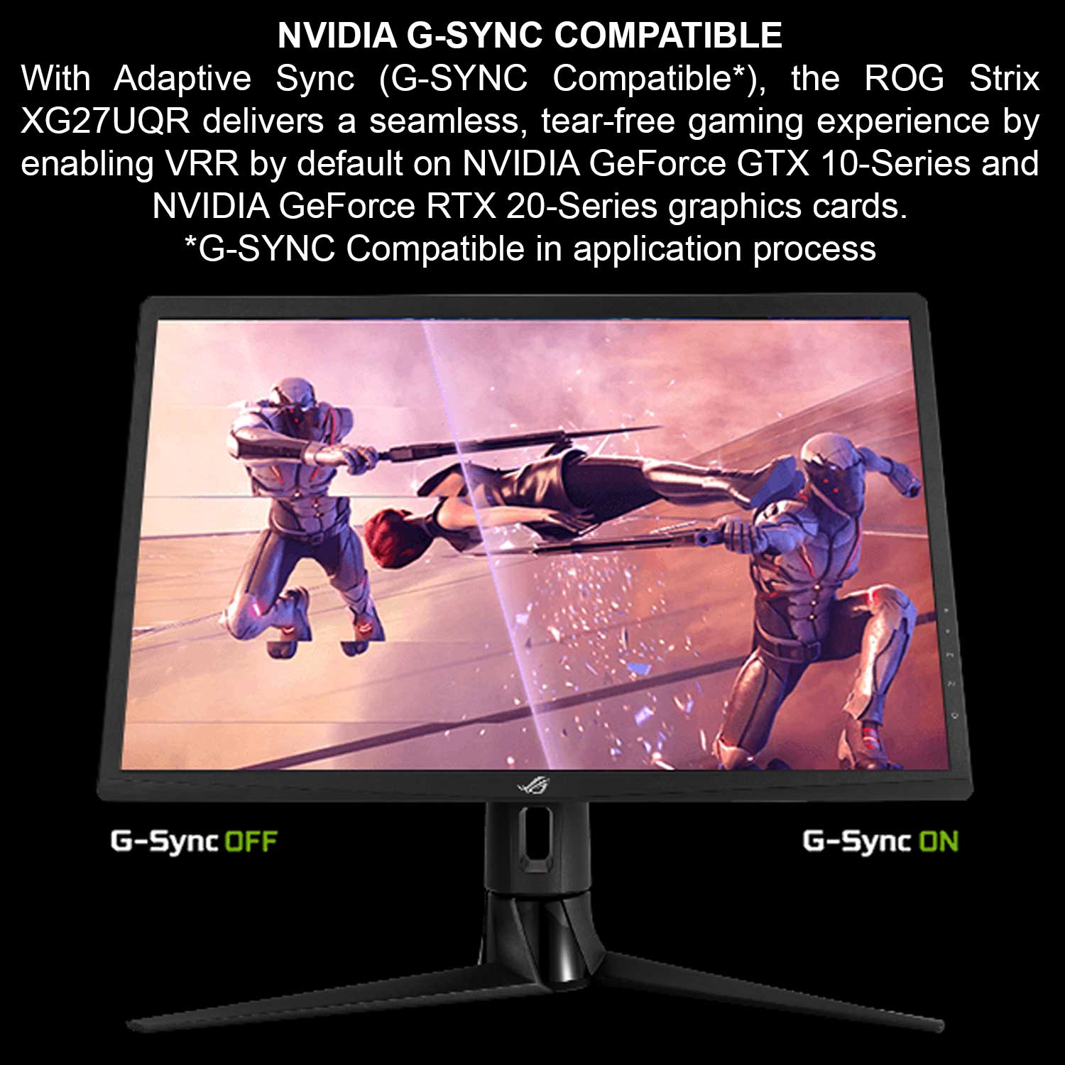 ASUS ROG Strix 27" XG27UQR UHD 144Hz G-SYNC Compatible Gaming Monitor - 90LM05A0-B02370
