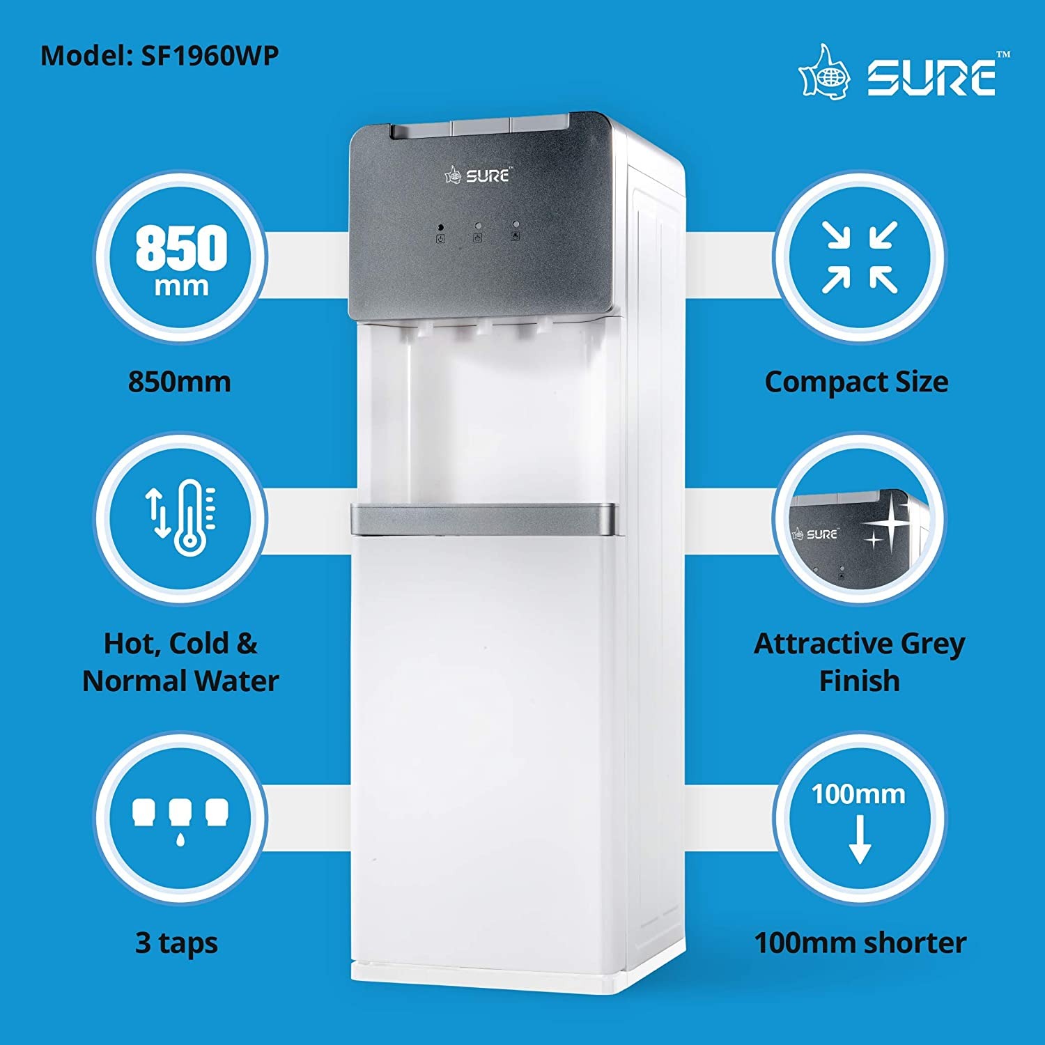 Sure SURESF1960WP | Top Loading Water Dispenser 