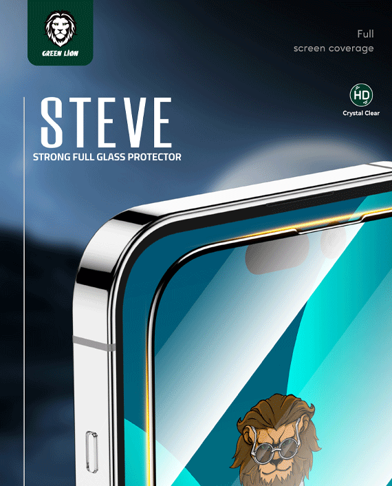 9H Steve Clear Full Glass Screen Protector for iPhone 14 pro max