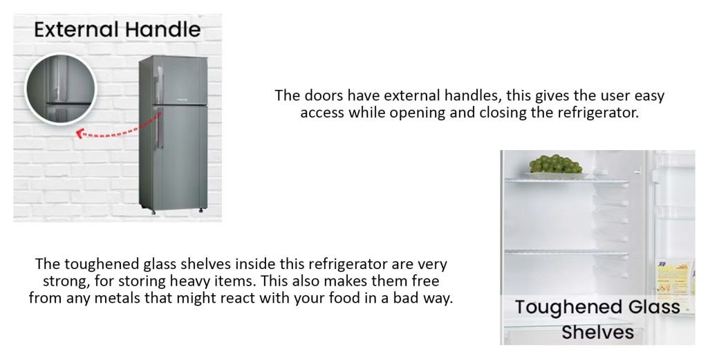 NIKAI 240 L Refrigerator | Refrigerator Double Door 