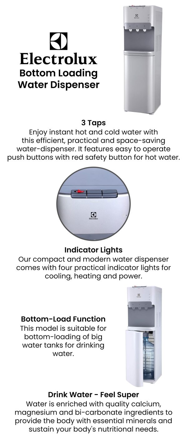 Electrolux EQAXF1BXSG Bottom Loading Water Dispenser
