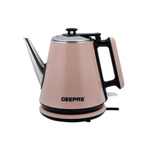 Geepas Double Layer Electric Kettle 1.2L, Stainless Steel - GK38012
