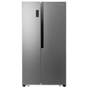 Baumatic Side By Side Refrigerator Inverter 566L No Frost, Silver - BMEFS518S-2