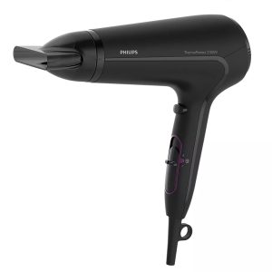 Philips ThermoProtect Hairdryer 2100W Cool Shot Slim Styling Nozzle 6 Speed and Temperature Settings, Black - HP8230/03