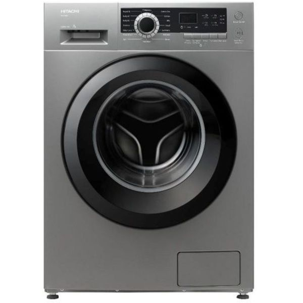 Hitachi Front Loading Washing Machine 8 KG, Silver - BD80GE3CGXSL