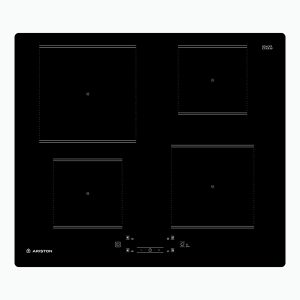 Ariston Built In 60x60cm Induction Electric Hob 4 Cooking Zones Touch Control Panel, Black - AQ0160SNE