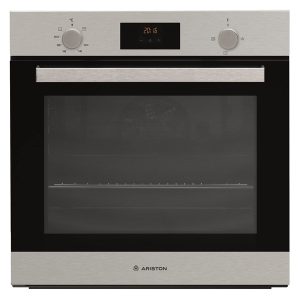 Ariston Built In 60cm Oven Gas & Electric Combination, Mechanical and Electronic Controls, Inox - GS33Y430IXA