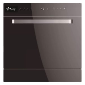 Terim Counter Top Dishwasher, Glass Black - TERDW0804GB