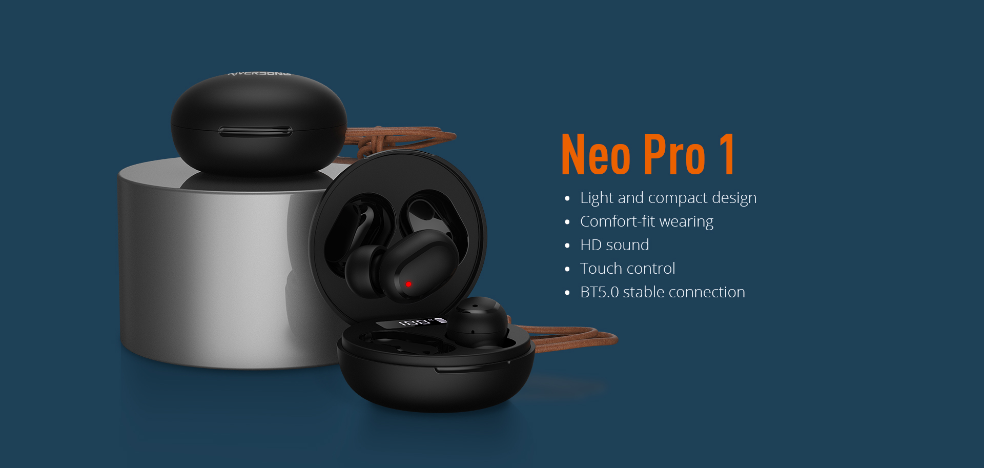 Riversong Neo Pro 1 EA225 TWS Earbuds Black