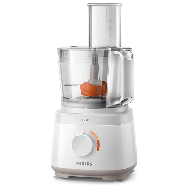 Philips Daily Collection Compact Food Processor 700W Power, White - HR7320/01