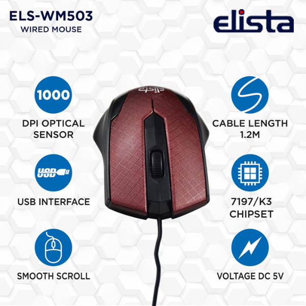 Elista Wired Mouse - ELS WM-503