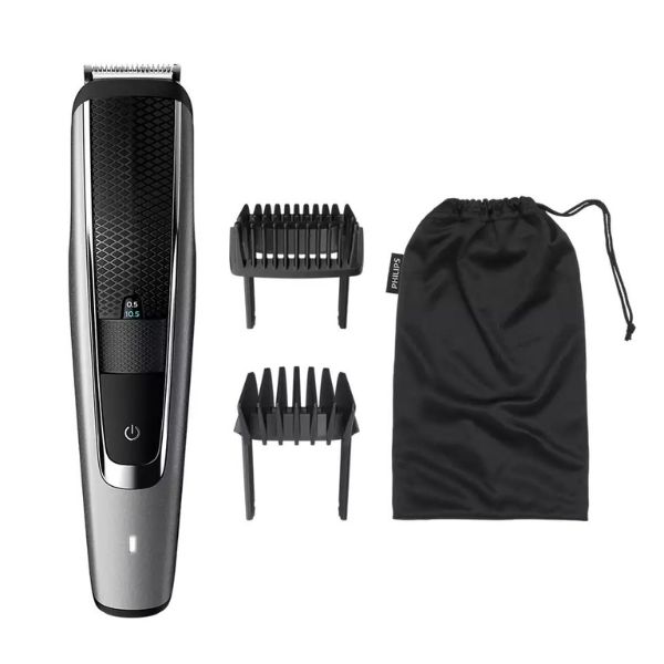 Philips Series 5000 Beard Trimmer, Black and Silver - BT5502/13