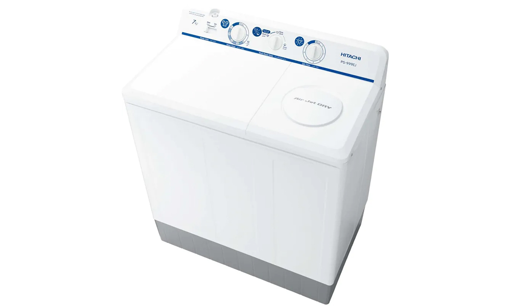 Hitachi 7kg Semi Automatic Twin Tub Washing Machine - PS999EJ3CGXWH