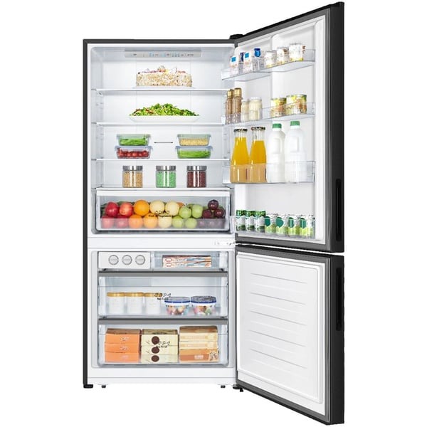 Gorenje Bottom Freezer Refrigerator, Black - NRK8171B4