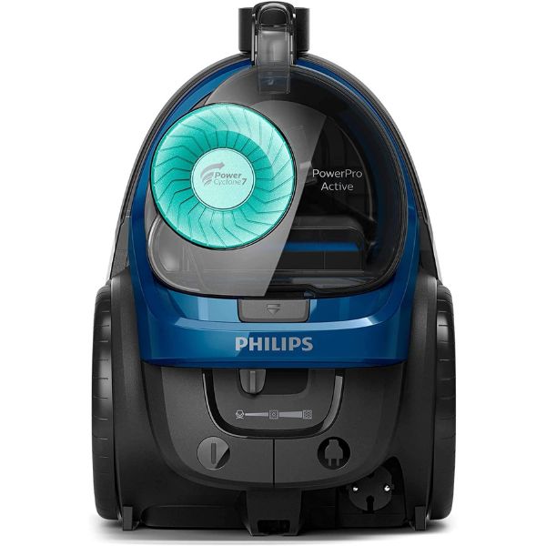 Philips Power Pro Active 2000W, 410W Suction Power, Black/Dark Royal Blue - FC9570/62