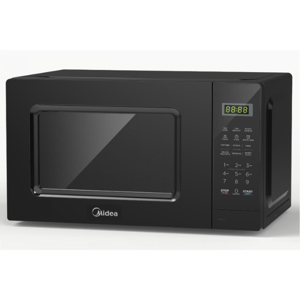 Midea 20L Solo Microwave Oven Digital Control EM721BK, Black - EM721BK