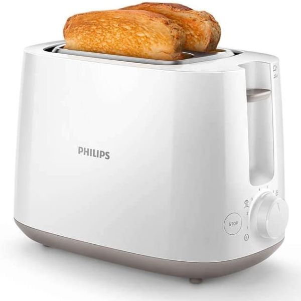 Philips 2 Slice Daily Collection Toaster, White - HD2581/01