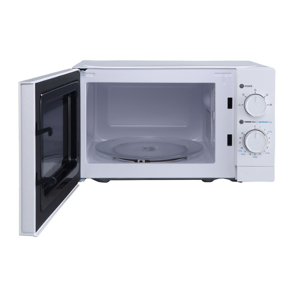 Midea 20 Liters Solo Microwave Oven with 5 Power Levels 700W, White - MO20MWH
