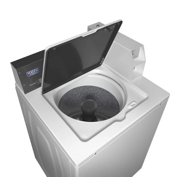 Maytag Commercial Top-Load Washer, Coin Slide-Ready, White - MAT20CSAGW