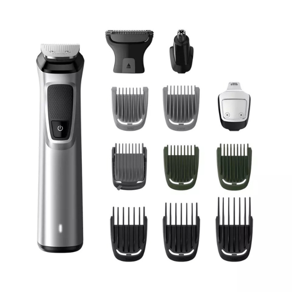 Philips Series 7000, 13 in 1 Face, Hair and Body Multigroom, Silver - MG7715/13