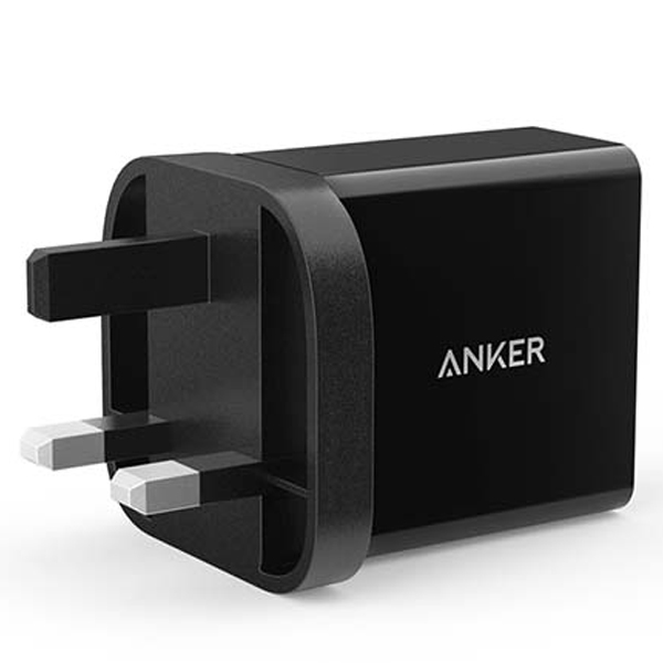 Anker 24W 2-Port USB Charger Black - A2021K11