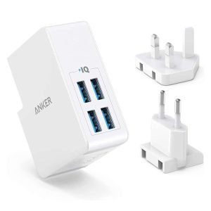 Anker PowerPort 4 Lite 27W Charger White - A2042L21