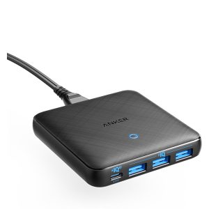 Anker 543 PowerPort Slim 65W PD+4 Charger Black - A2045K11