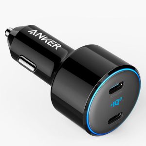 Anker PowerDrive+ III Duo Car Charger with 2 USB-C Power IQ 3.0 Ports Black - A2725H11