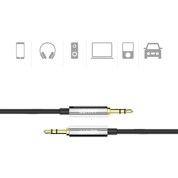 Anker 3.5 Mm Male To Male Audio Cable - A7123H12