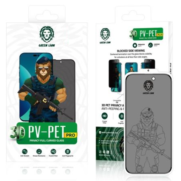 Green 3D PET Privacy Glass Screen Protector | GN3DPPY14P