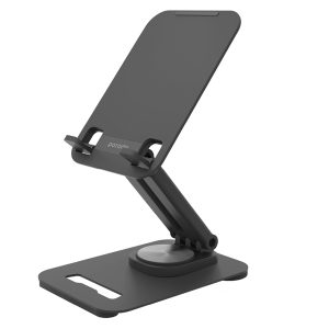 Porodo Foldable Tablet Stand With Adjustable Neck Black - PD-CSAMSTD-BK