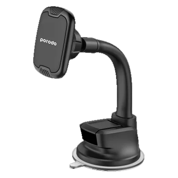 Porodo Magnetic Car Mount Windshield with Strong Suction Cup - PD-MSCDP-BK