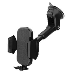 Porodo 360 Rotatable Car Mount With Double Lock System - PD-RVCMDS-BK