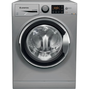 Ariston 9/6KG Washer Dryer, 1400 RPM With Inverter Motor, Fully Automatic Front Load Washing, Silver - RDPG96407SXGCC