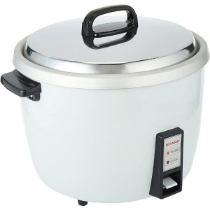 SHARP Non Stick Rice Cooker with Steamer 3.8 L, White - KSH-738
